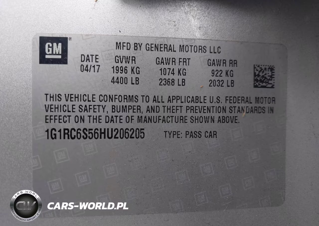 2017 Chevrolet Volt Lt VIN:1G1RC6S56HU206205 - 9