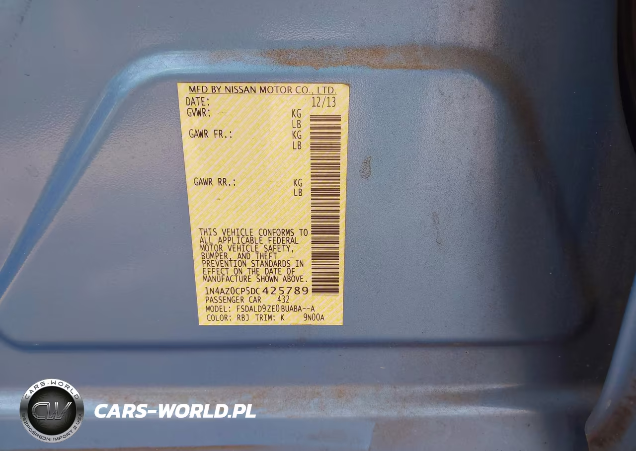 2013 Nissan Leaf Sv VIN:1N4AZ0CP5DC425789 - 9