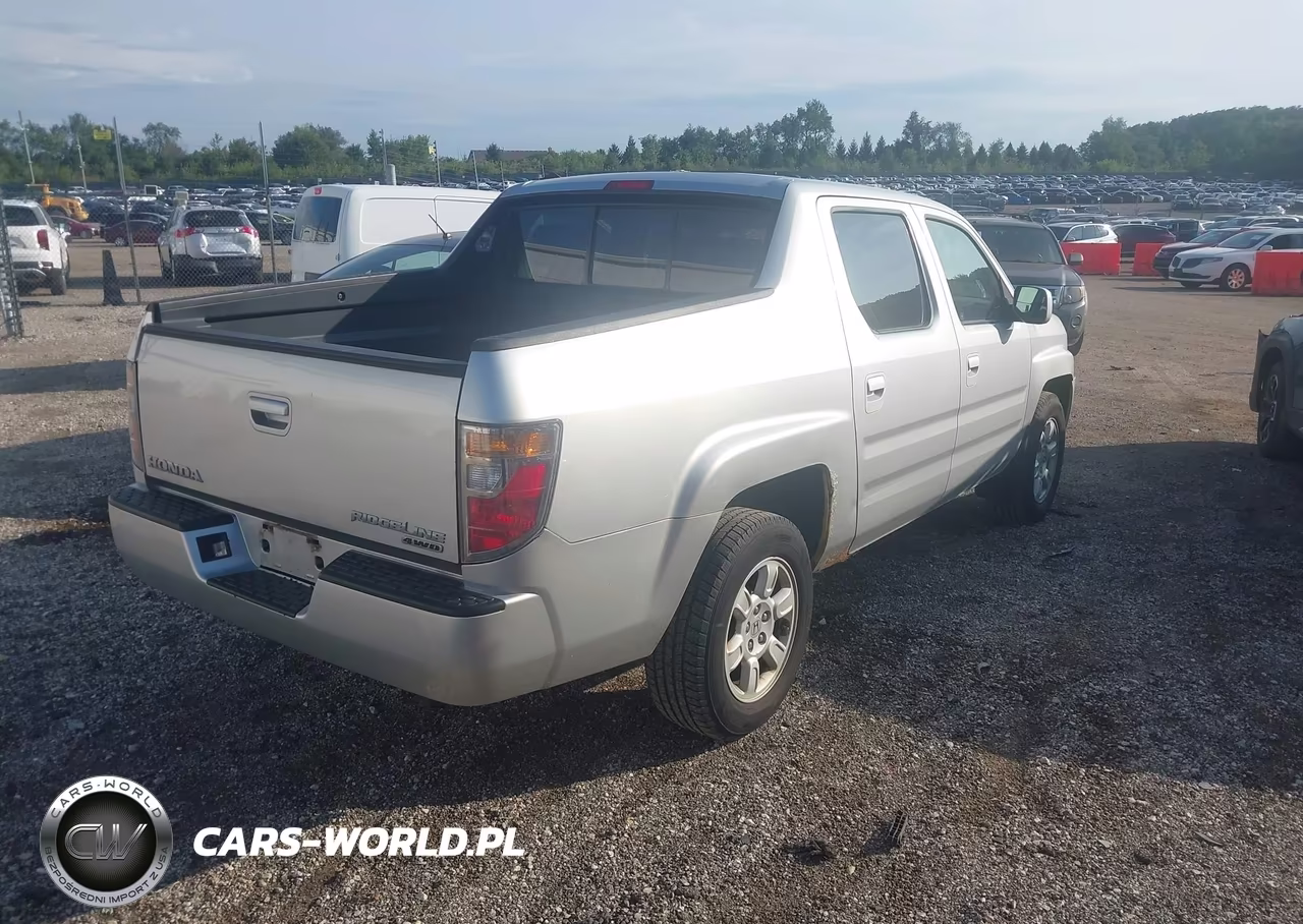 2007 Honda Ridgeline Rtl VIN:2HJYK16507H516172 - 4