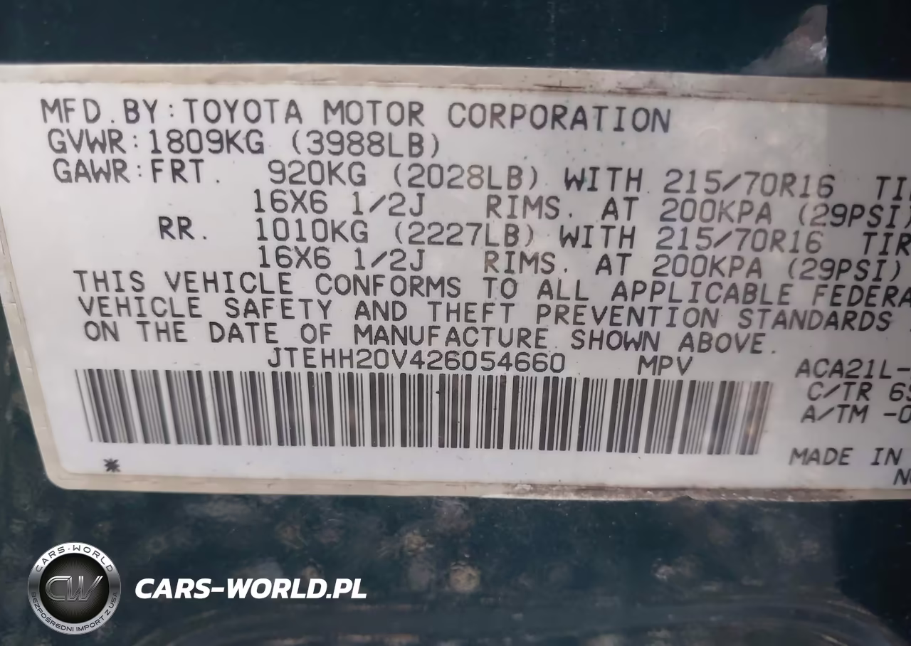 2002 Toyota Rav4 VIN:JTEHH20V426054660 - 9