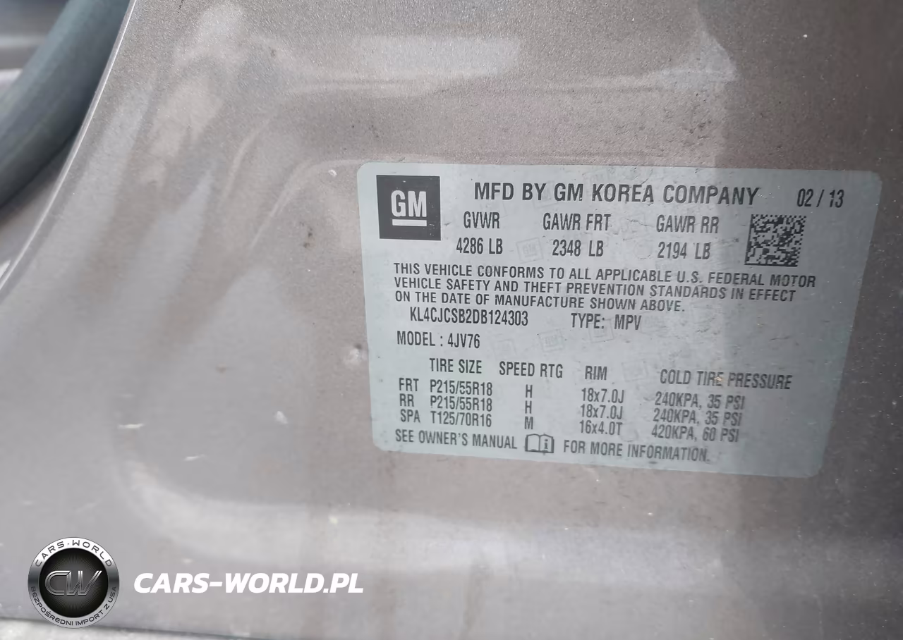 2013 Buick Encore Leather VIN:KL4CJCSB2DB124303 - 9