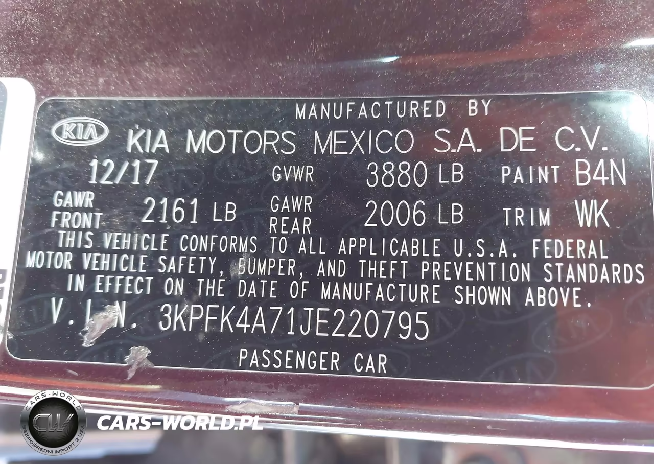 2018 Kia Forte Lx VIN:3KPFK4A71JE220795 - 9