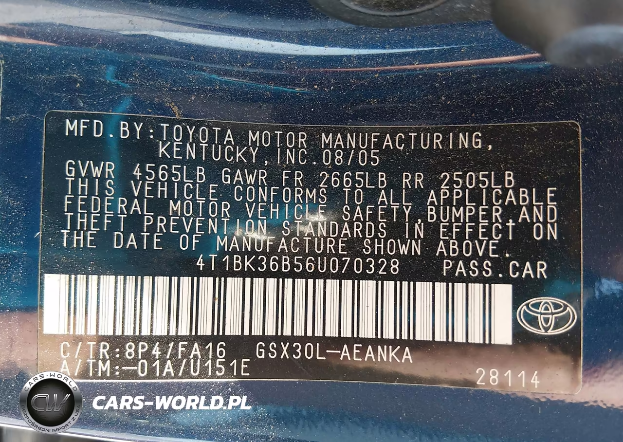 2006 Toyota Avalon Xl VIN:4T1BK36B56U070328 - 9