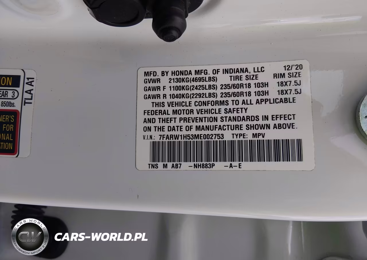 2021 Honda Cr-V 2Wd Ex VIN:7FARW1H53ME002753 - 9