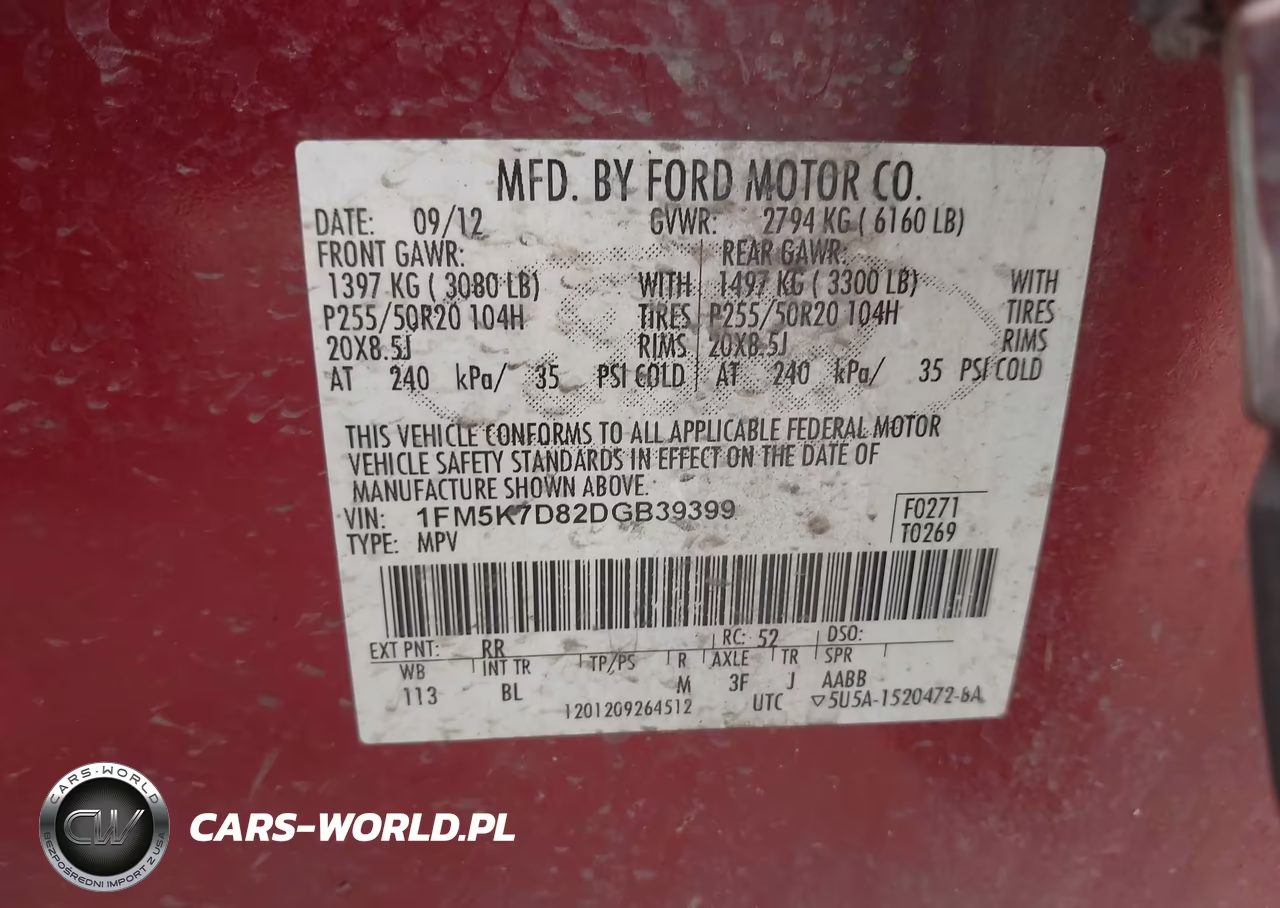 2013 Ford Explorer Xlt VIN:1FM5K7D82DGB39399 - 9