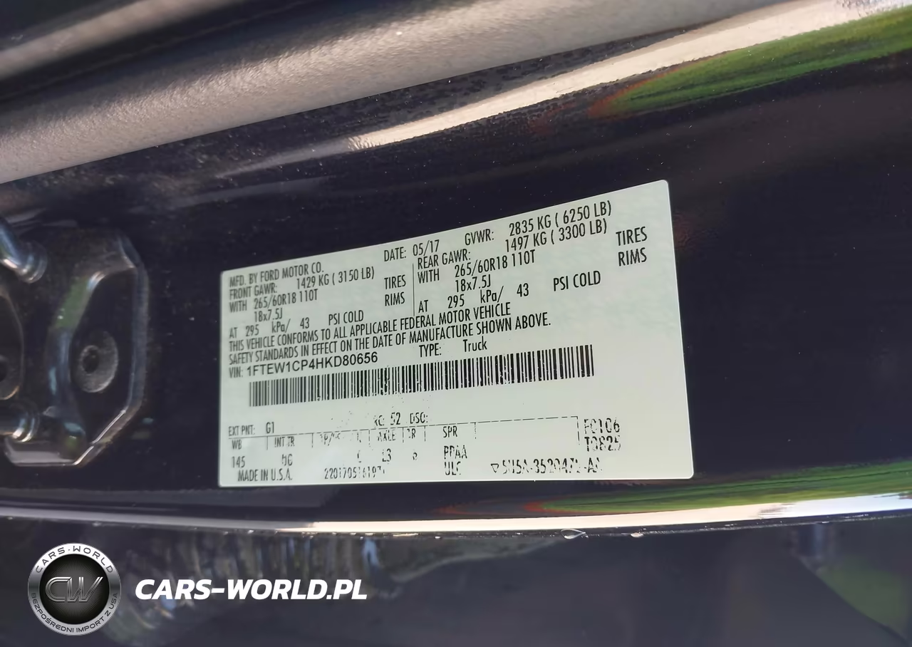 2017 Ford F-150 Xlt VIN:1FTEW1CP4HKD80656 - 9