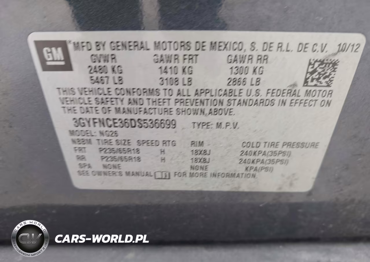 2013 Cadillac Srx Luxury Collection VIN:3GYFNCE36DS536699 - 9