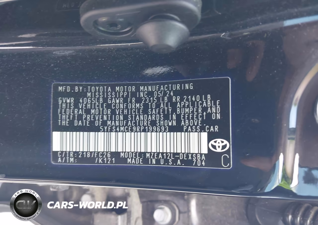 2024 Toyota Corolla Se VIN:5YFS4MCE9RP199693 - 9