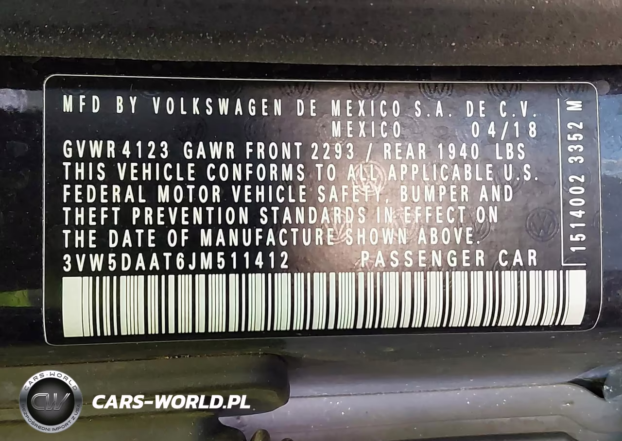 2018 Volkswagen Beetle VIN:3VW5DAAT6JM511412 - 9
