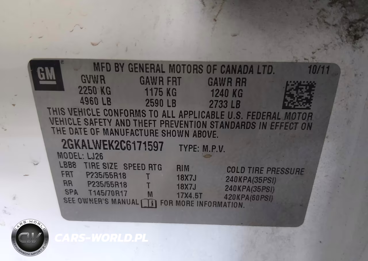 2012 GMC Terrain Slt-2 VIN:2GKALWEK2C6171597 - 9