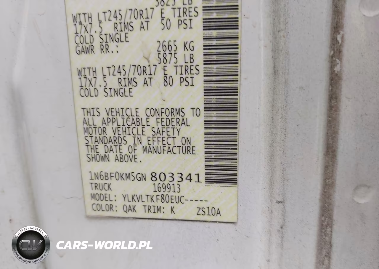 2016 Nissan Nv Cargo Nv1500 Sv V6 VIN:1N6BF0KM5GN803341 - 9
