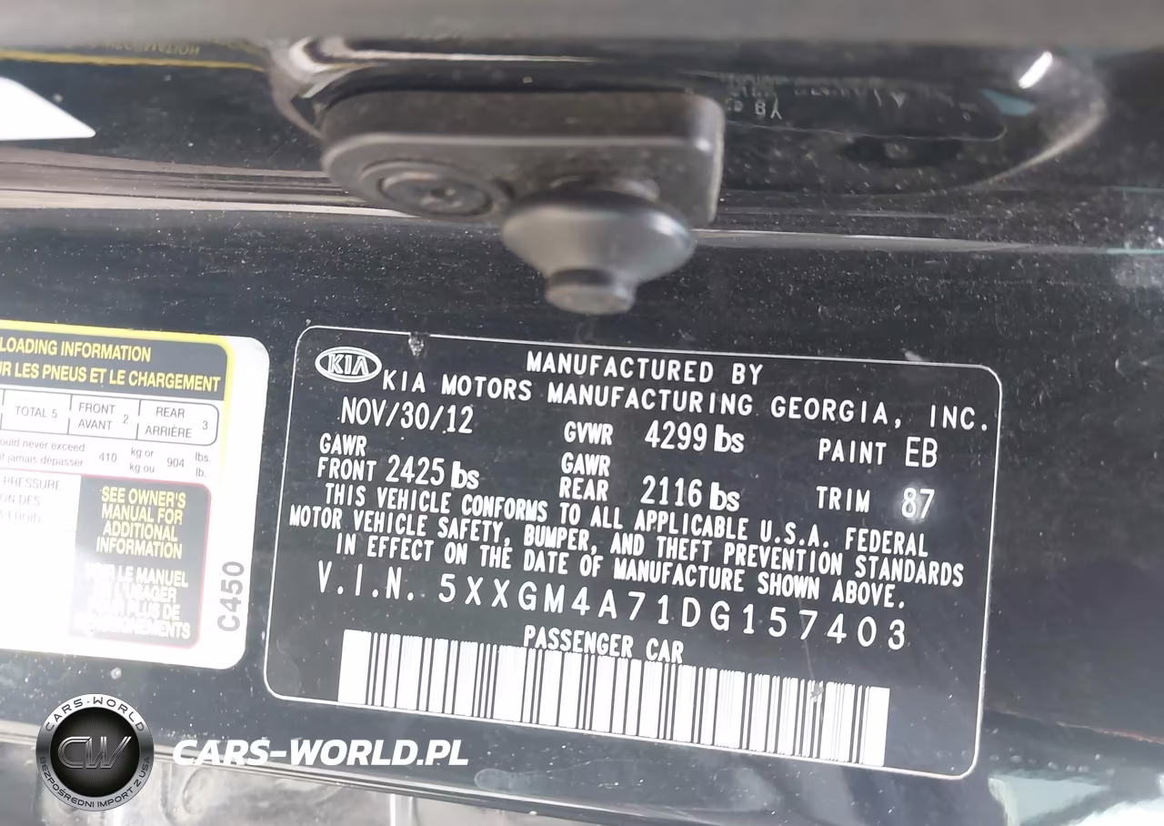 2013 Kia Optima Lx VIN:5XXGM4A71DG157403 - 9