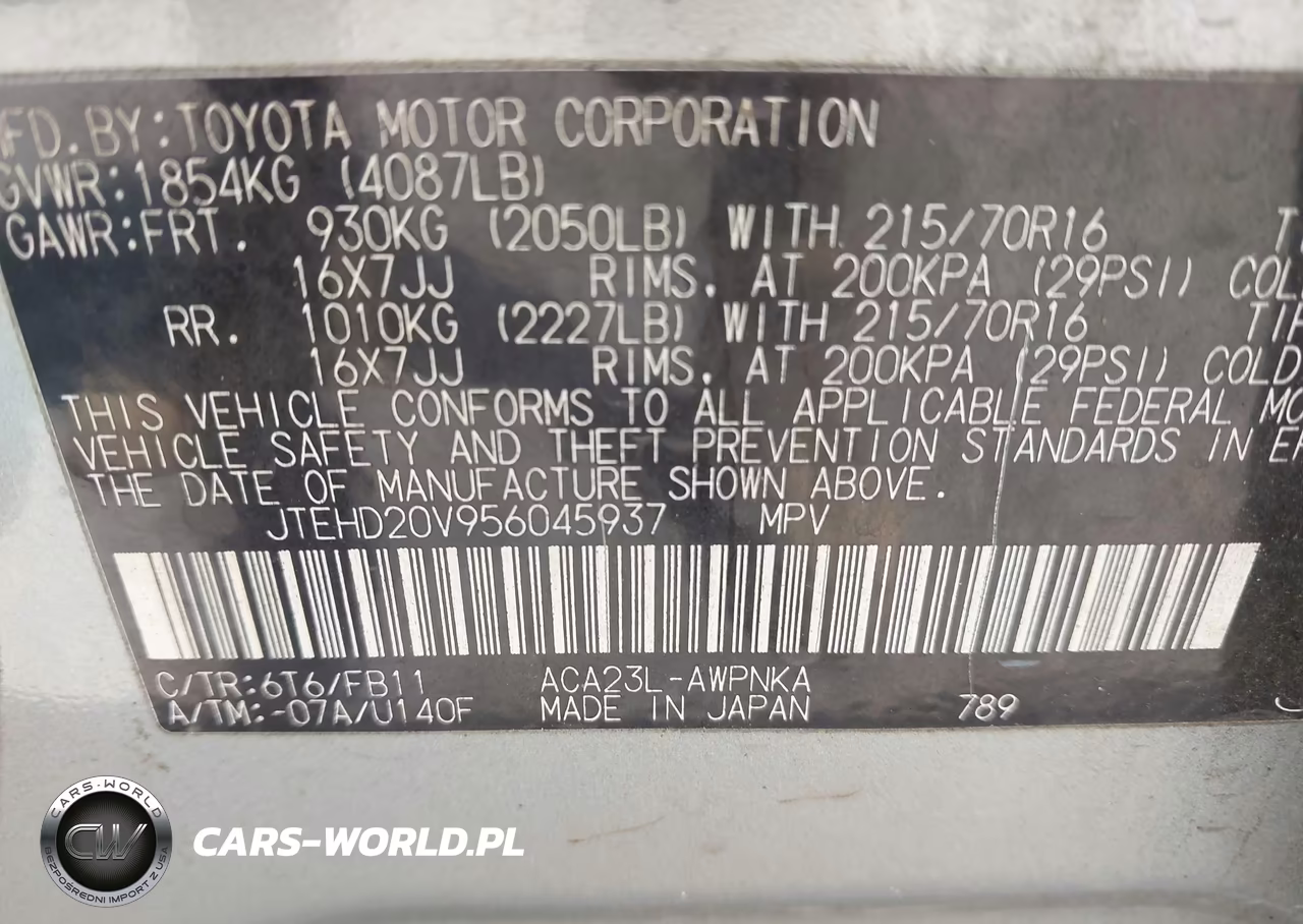 2005 Toyota Rav4 VIN:JTEHD20V956045937 - 9