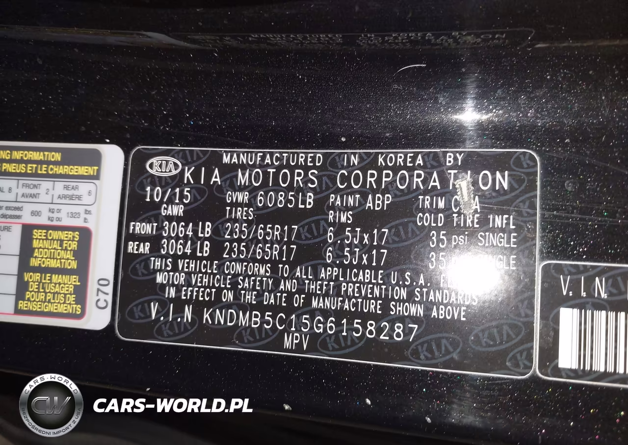 2016 Kia Sedona Lx VIN:KNDMB5C15G6158287 - 9