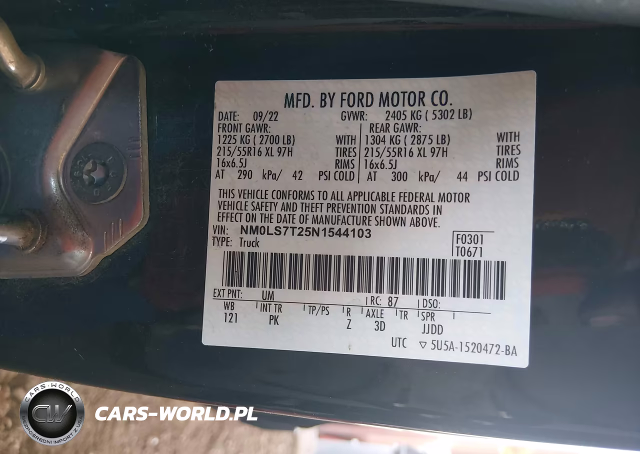 2022 Ford Transit Connect Xlt VIN:NM0LS7T25N1544103 - 9