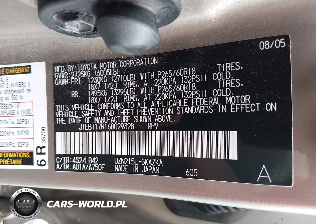 2006 Toyota 4Runner Limited V8 VIN:JTEBT17R168029328 - 9