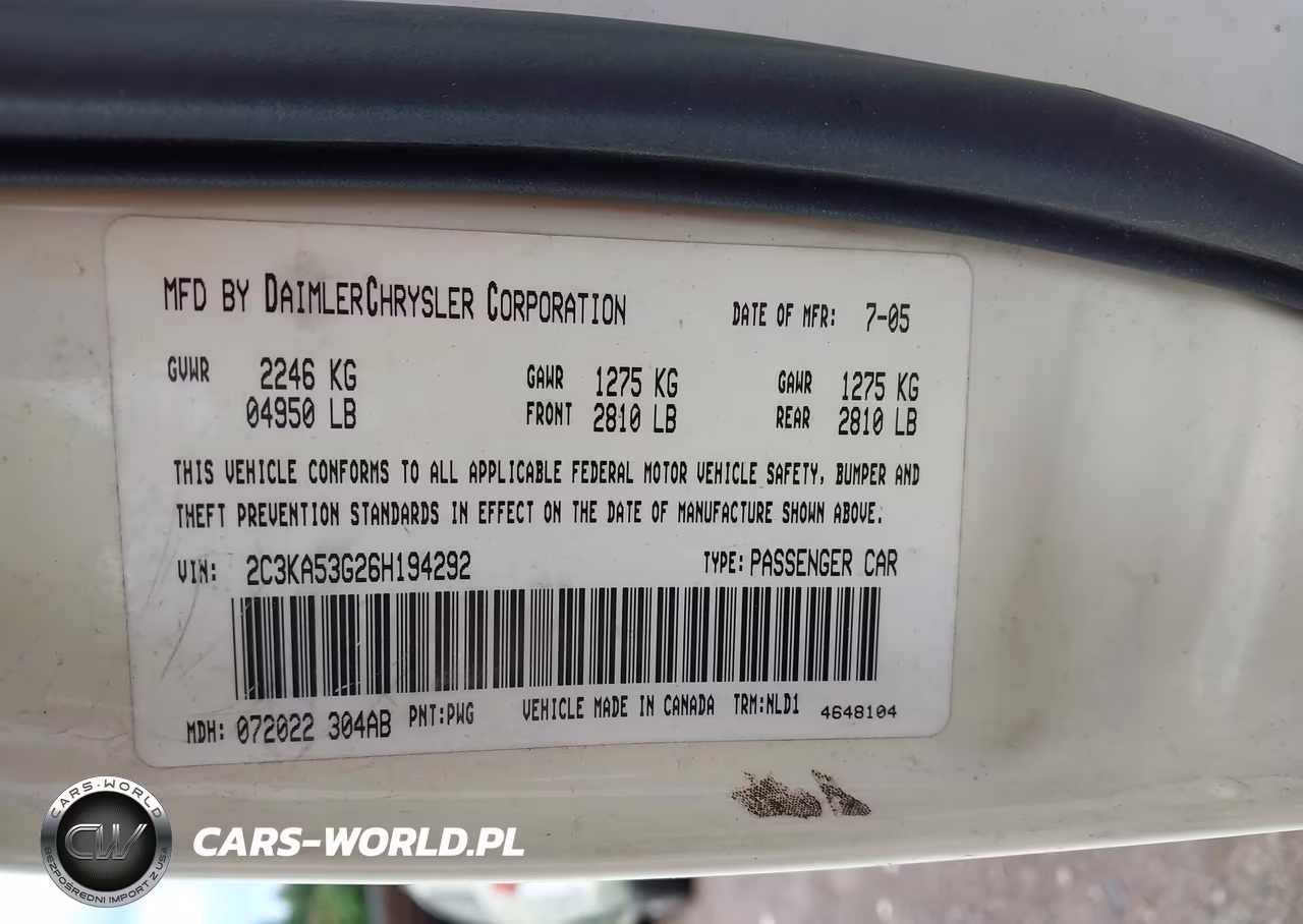 2006 Chrysler 300 Touring VIN:2C3KA53G26H194292 - 9