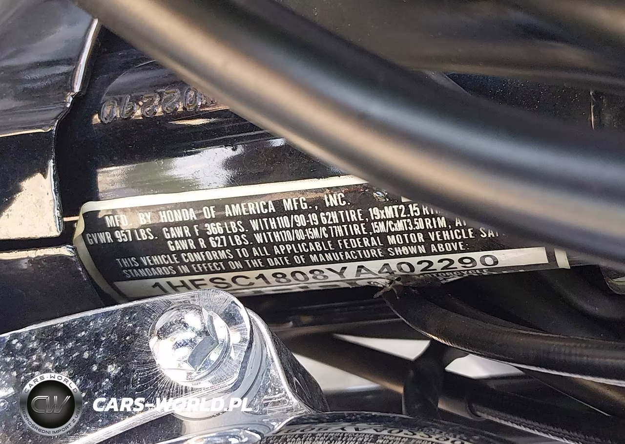 2000 Honda Vt1100 C VIN:1HFSC1808YA402290 - 10