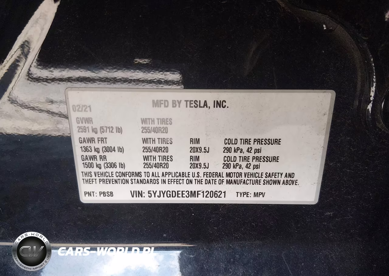 2021 Tesla Model Y Long Range Dual Motor All-Wheel Drive VIN:5YJYGDEE3MF120621 - 9