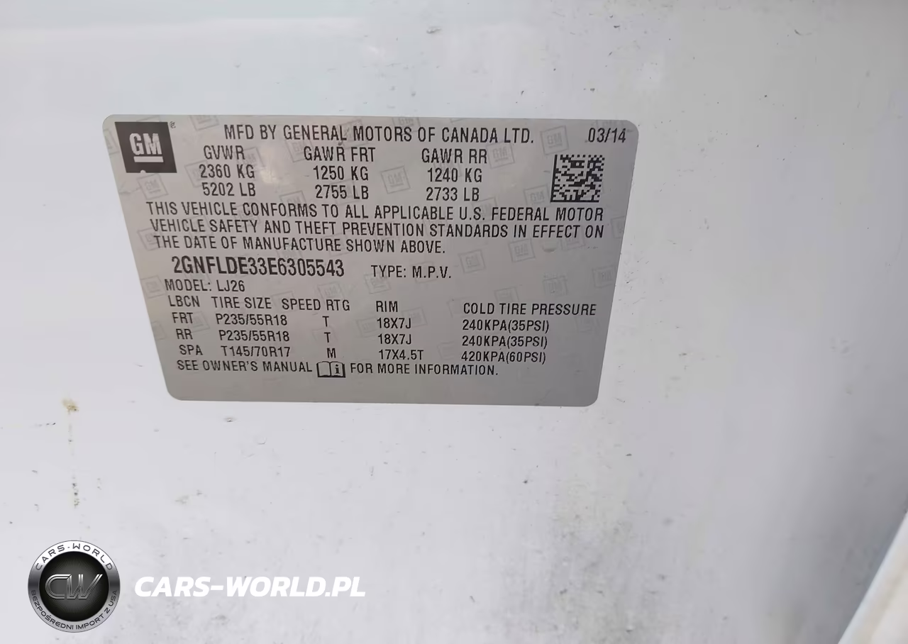 2014 Chevrolet Equinox Ltz VIN:2GNFLDE33E6305543 - 9