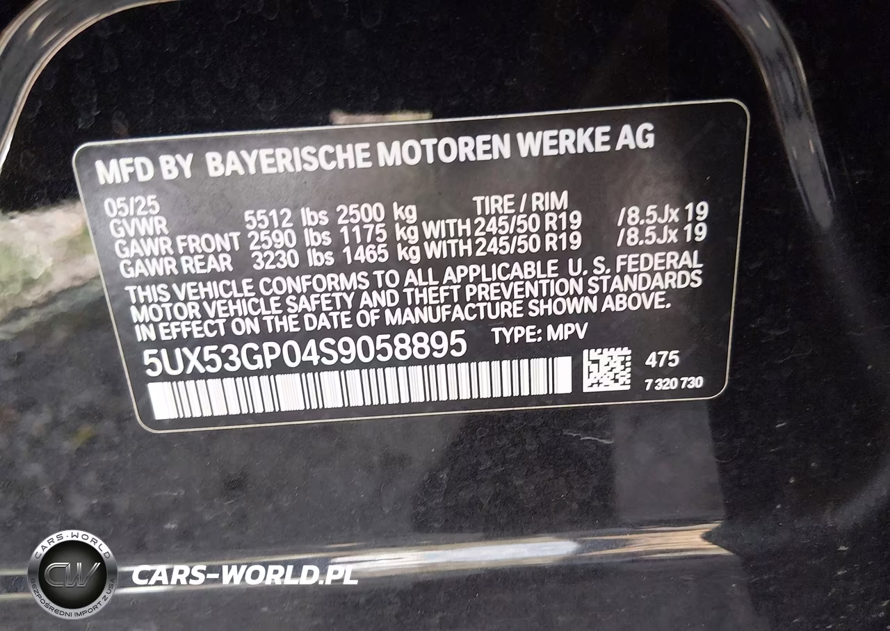 2025 BMW X3 30 xDrive VIN:5UX53GP04S9058895 - 8