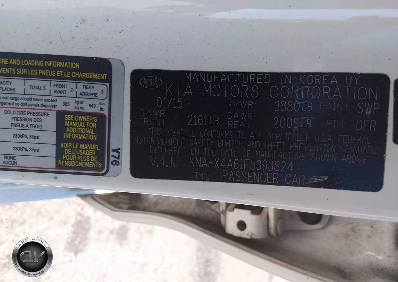 2015 Kia Forte Lx VIN:KNAFX4A61F5393824 - 9