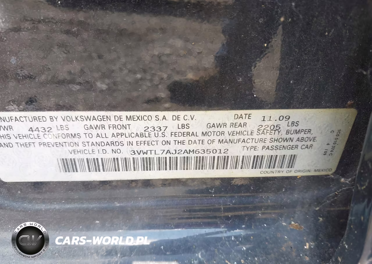 2010 Volkswagen Jetta Tdi VIN:3VWTL7AJ2AM635012 - 9