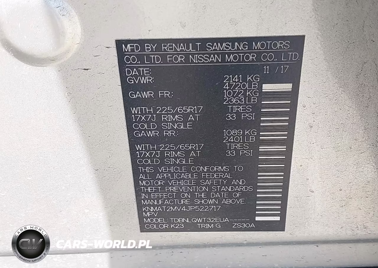 2018 Nissan Rogue Sv VIN:KNMAT2MV4JP522717 - 9