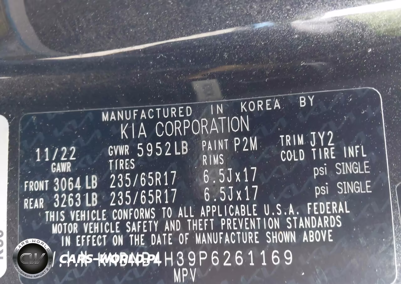 2023 Kia Carnival Mpv Lx Seat Package VIN:KNDNB4H39P6261169 - 9
