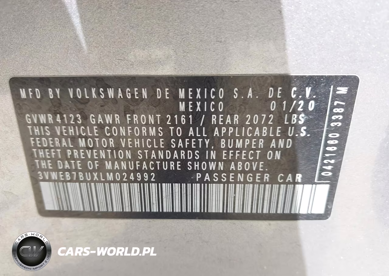 2020 Volkswagen Jetta 1.4T Sel VIN:3VWEB7BUXLM024992 - 9