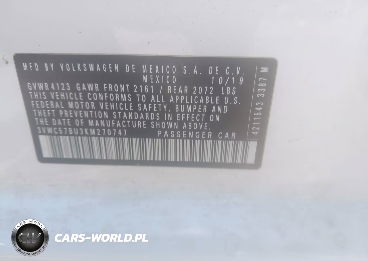 2019 Volkswagen Jetta 1.4T R-Line-1.4T S-1.4T Se VIN:3VWC57BU3KM270747 - 9