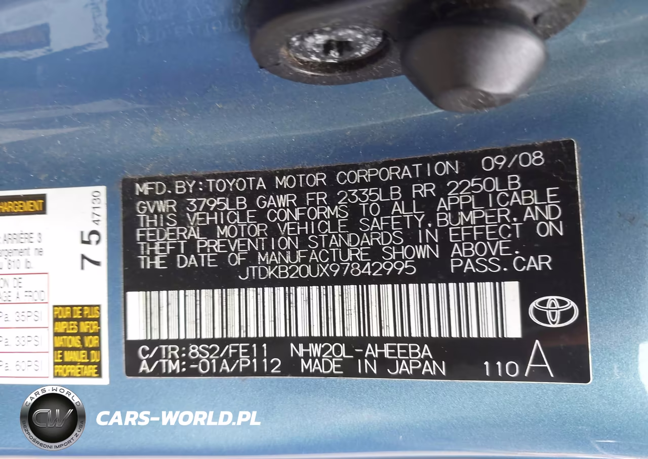 2009 Toyota Prius VIN:JTDKB20UX97842995 - 9