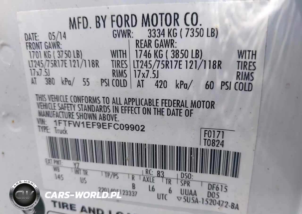 2014 Ford F-150 Xl VIN:1FTFW1EF9EFC09902 - 9
