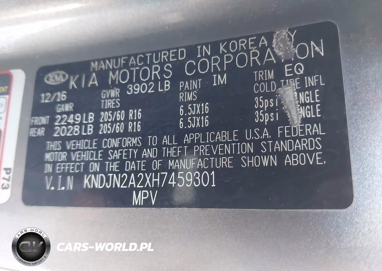 2017 Kia Soul VIN:KNDJN2A2XH7459301 - 9