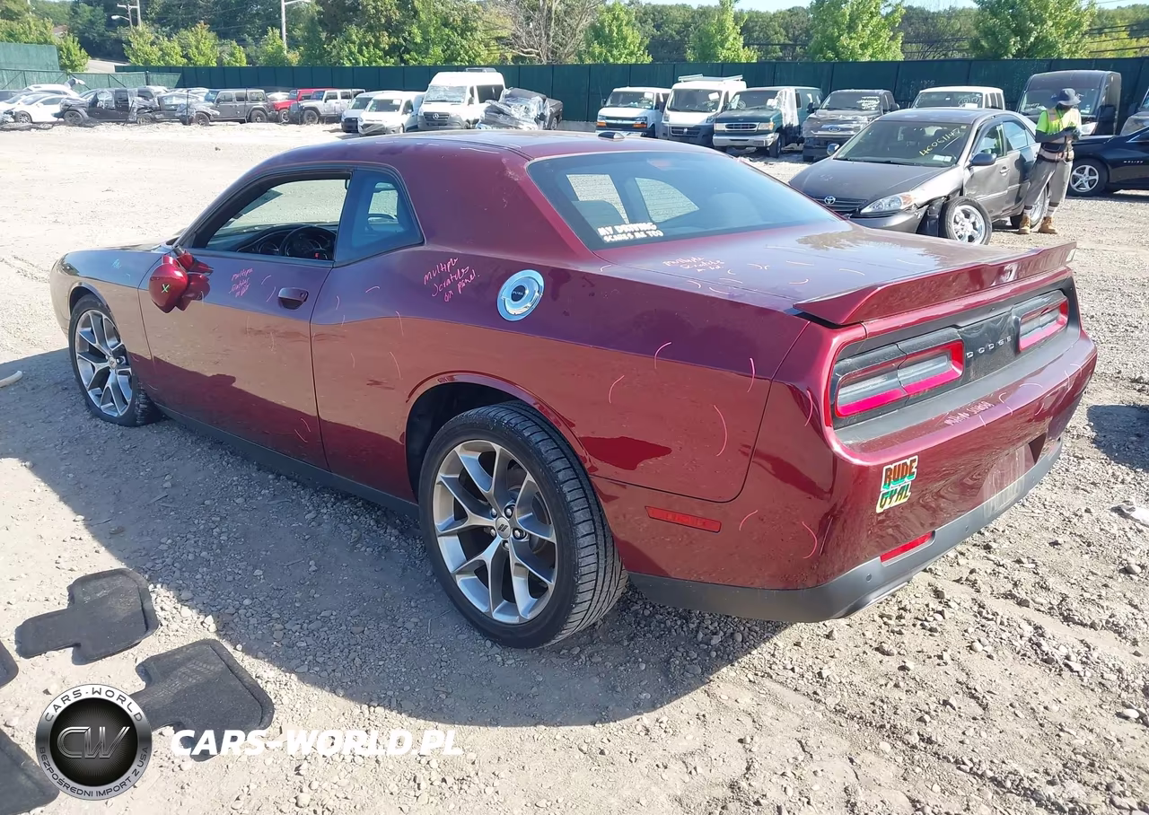 2021 Dodge Challenger Gt VIN:2C3CDZJG8MH651612 - 3