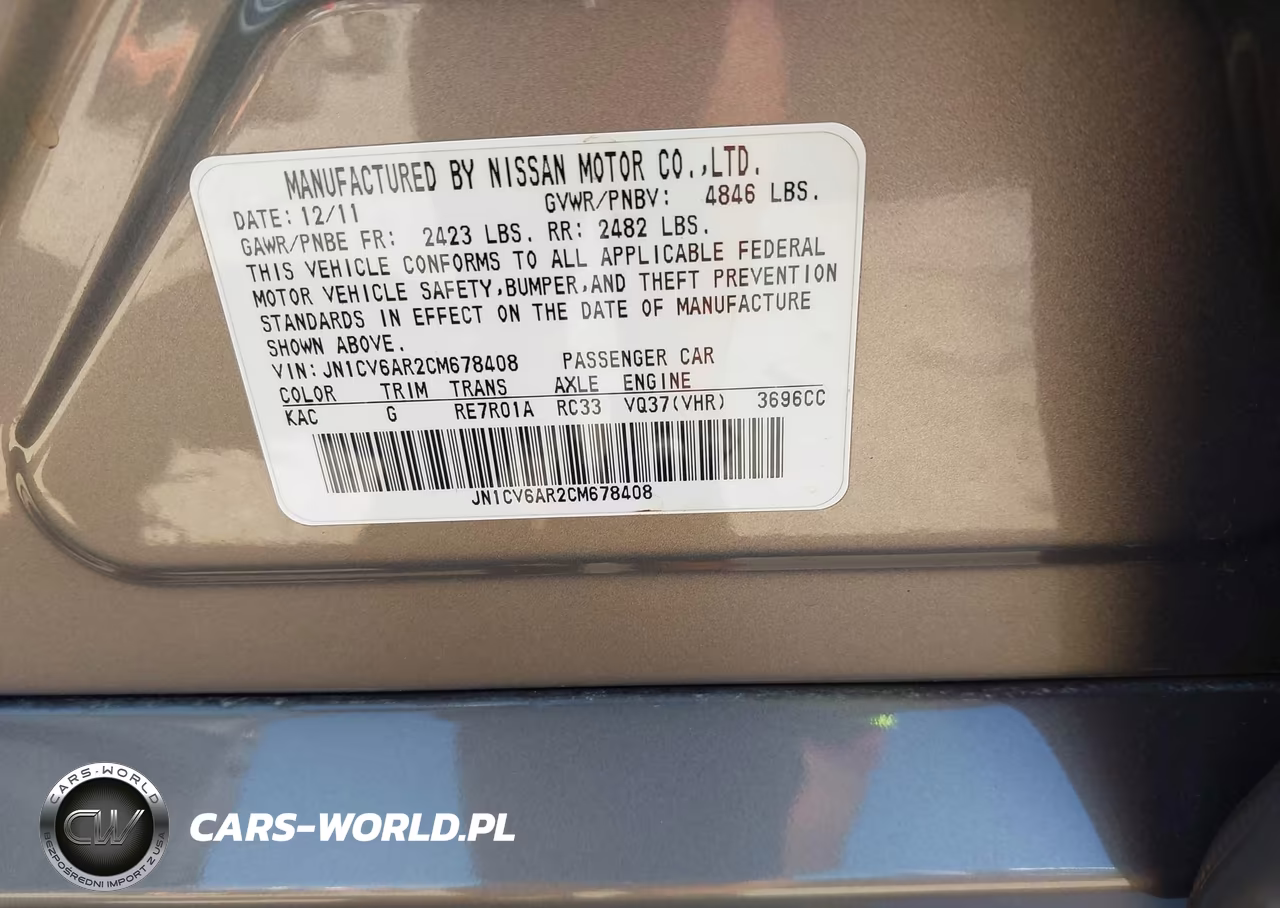 2012 Infiniti G37X VIN:JN1CV6AR2CM678408 - 9