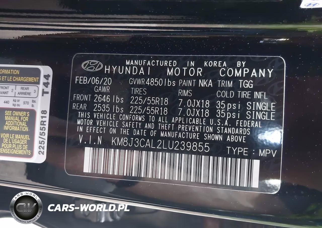 2020 Hyundai Tucson Sel VIN:KM8J3CAL2LU239855 - 9