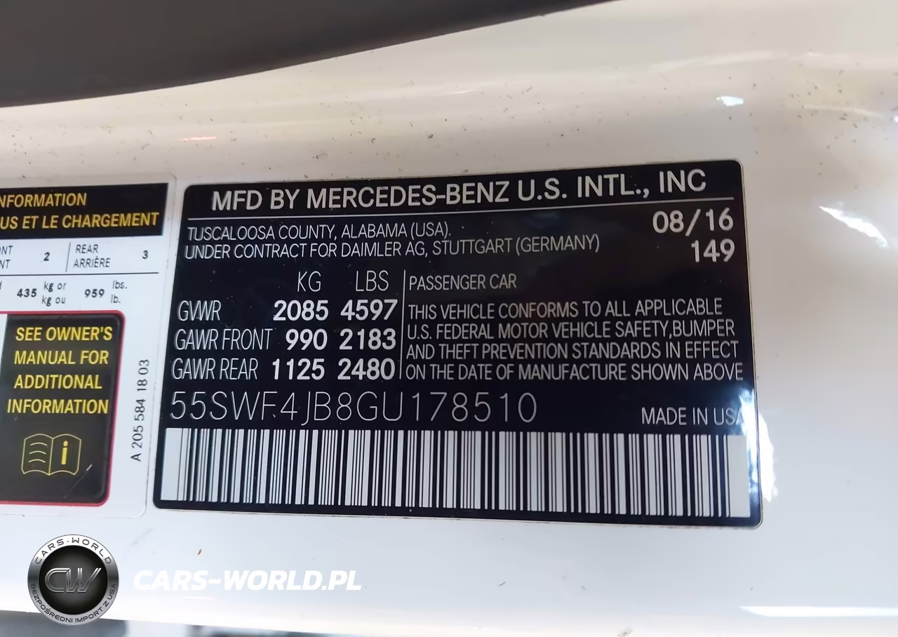2016 Mercedes-Benz C 300 VIN:55SWF4JB8GU178510 - 9