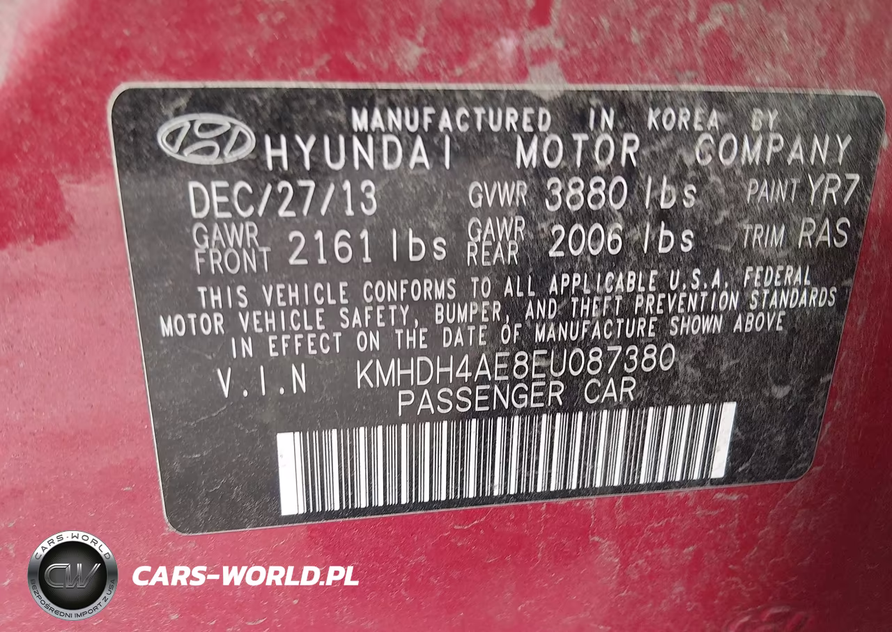 2014 Hyundai Elantra Se VIN:KMHDH4AE8EU087380 - 9