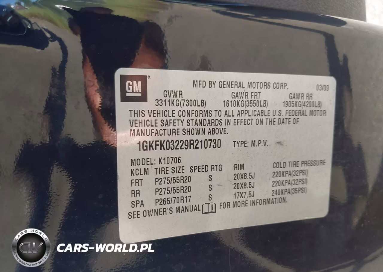 2009 GMC Yukon Denali Denali VIN:1GKFK03229R210730 - 9