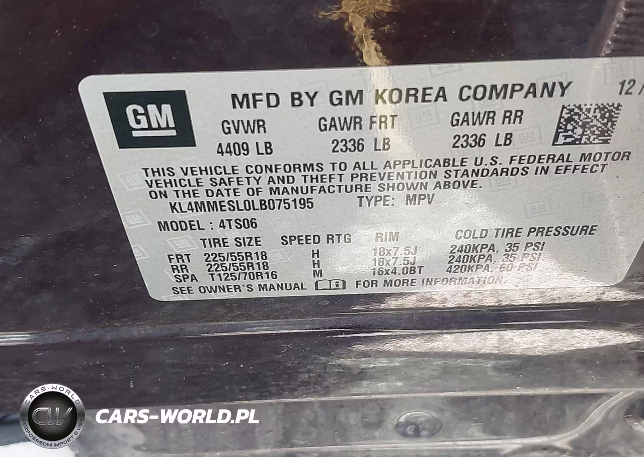 2020 Buick Encore Gx Awd Select VIN:KL4MMESL0LB075195 - 9