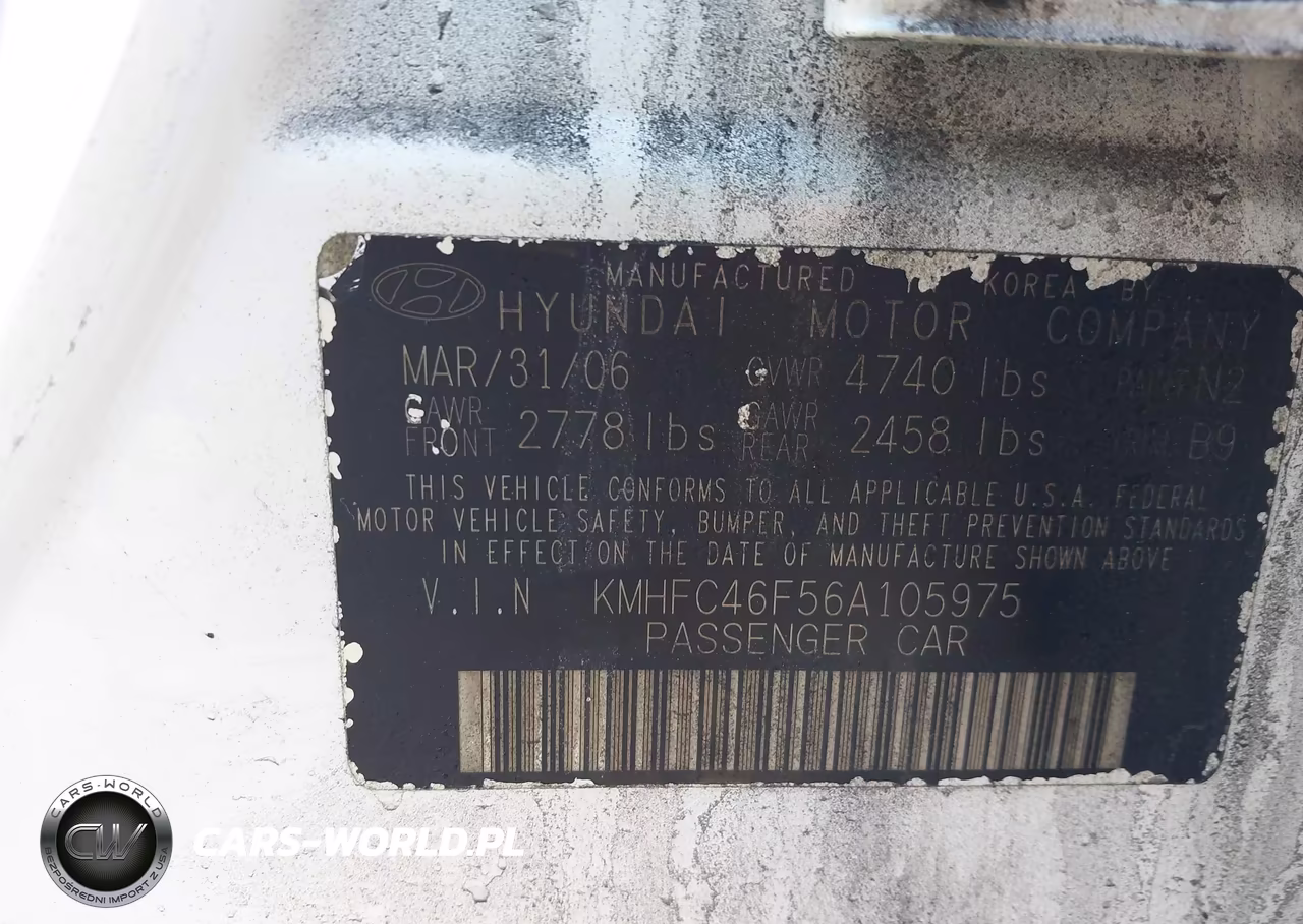 2006 Hyundai Azera Limited-Se VIN:KMHFC46F56A105975 - 9
