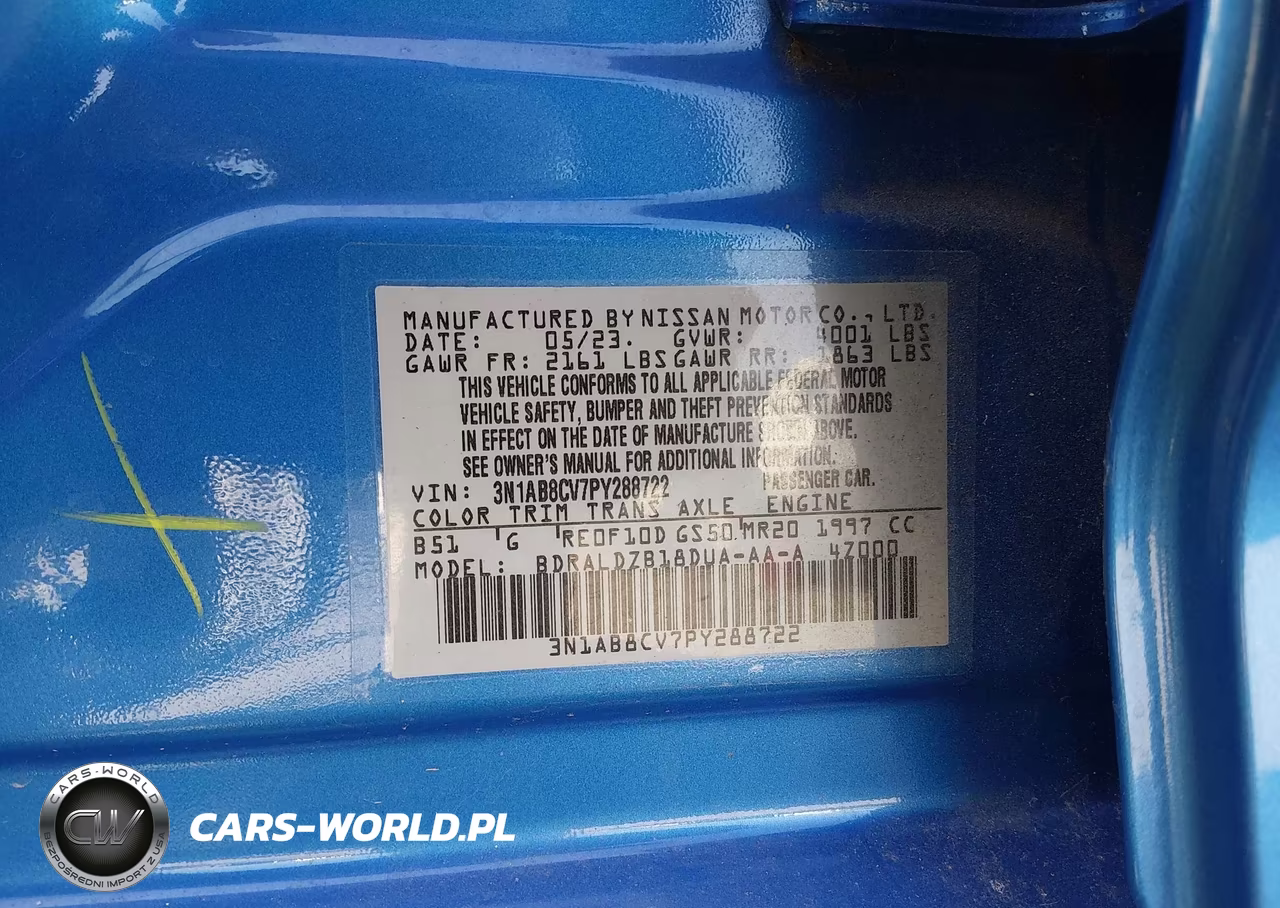2023 Nissan Sentra Sv Xtronic Cvt VIN:3N1AB8CV7PY288722 - 9
