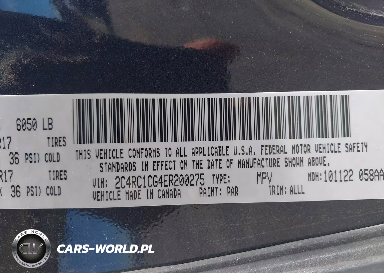 2014 Chrysler Town & Country Touring-L VIN:2C4RC1CG4ER200275 - 9