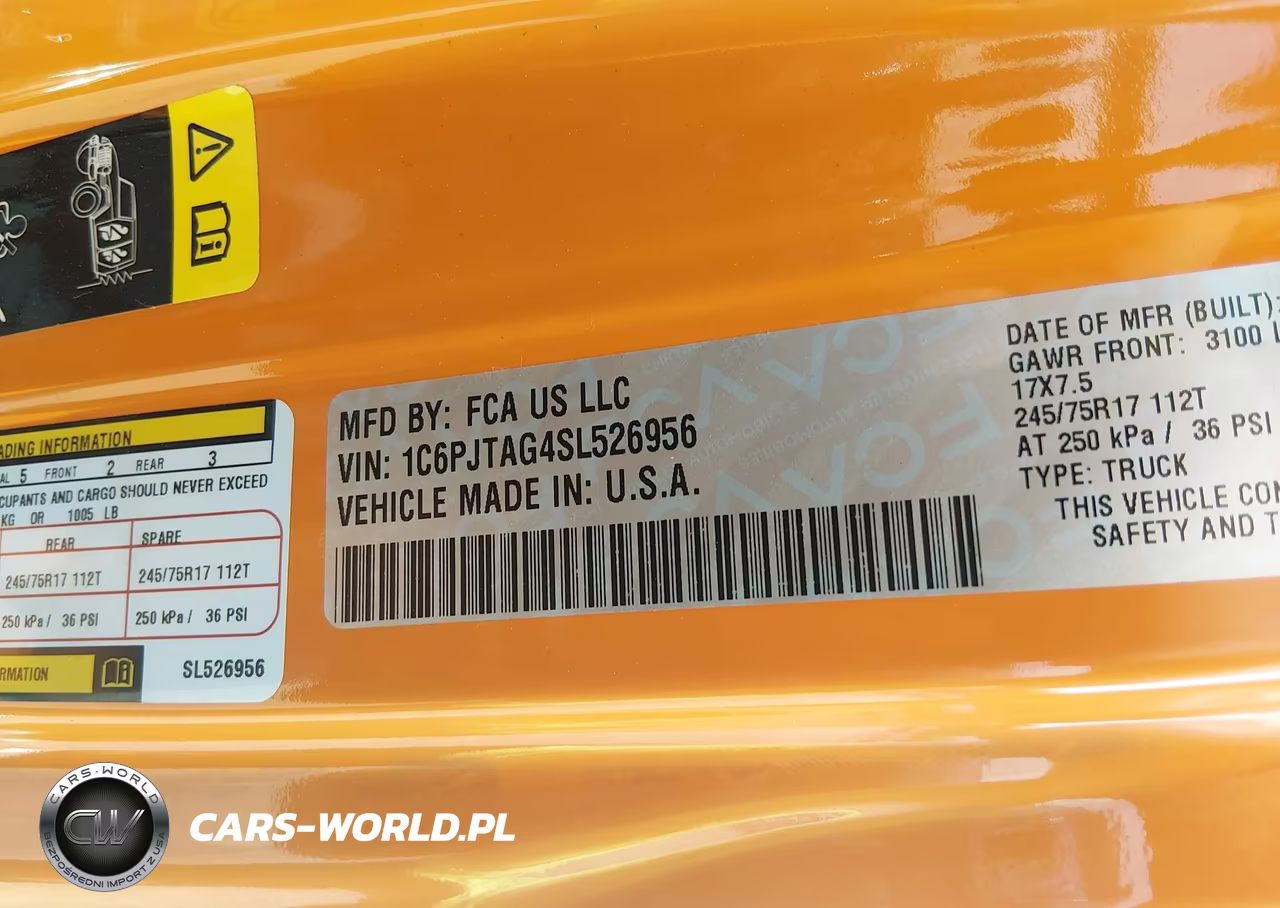 2025 Jeep Gladiator Sport S VIN:1C6PJTAG4SL526956 - 9