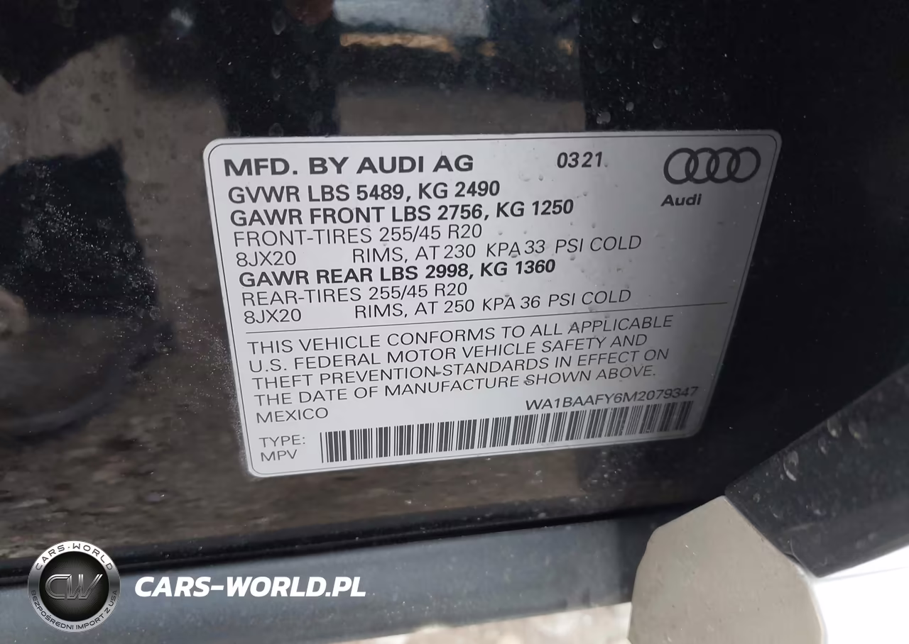 2021 Audi Q5 Premium Plus 45 Tfsi Quattro S Tronic VIN:WA1BAAFY6M2079347 - 9