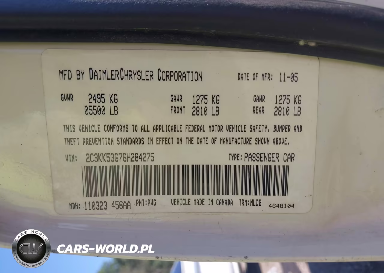 2006 Chrysler 300 Touring VIN:2C3KK53G76H284275 - 9