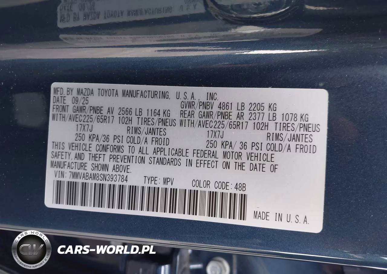 2025 Mazda Cx-50 2.5 S Select Package VIN:7MMVABAM8SN393784 - 9