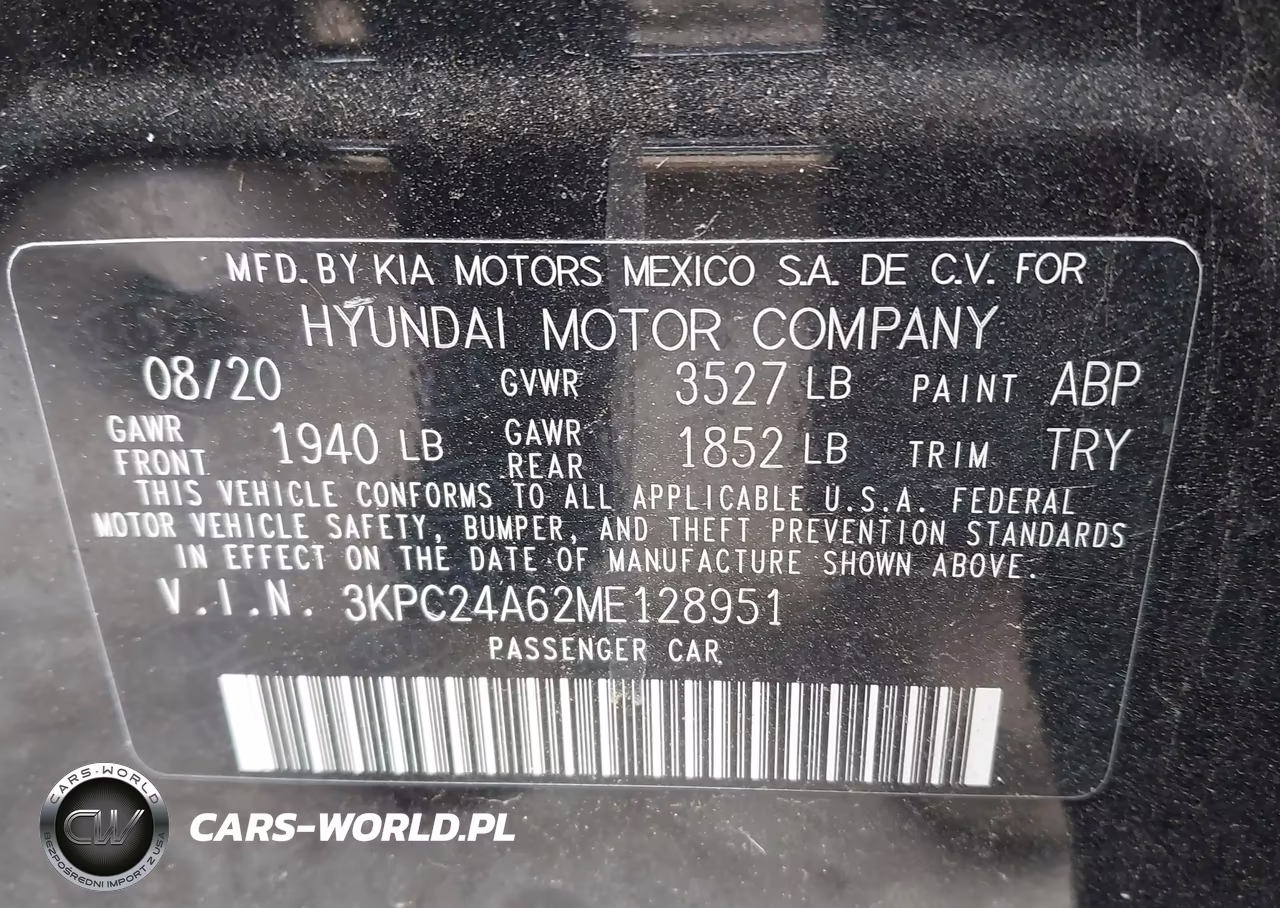 2021 Hyundai Accent Se VIN:3KPC24A62ME128951 - 9
