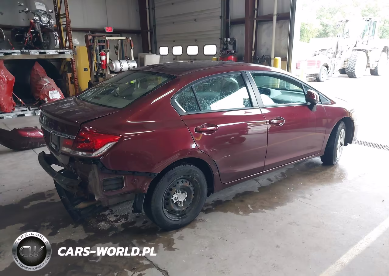 2013 Honda Civic Lx VIN:19XFB2F58DE066277 - 4
